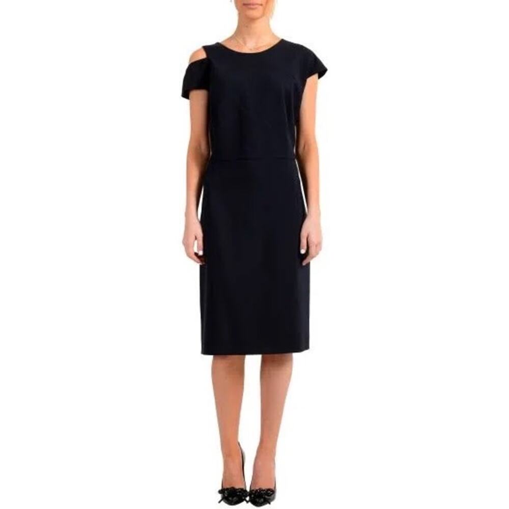 BOSS HUGO BOSS Danouk Sheath Dress in Black Women's 4 NWT